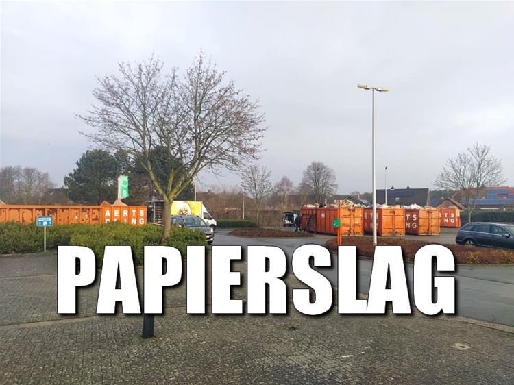 Papierslag maand mei